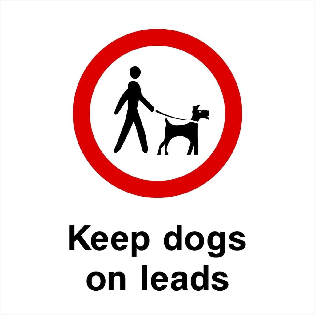 Keep Dogs On Leads Sign - The Sign Shed