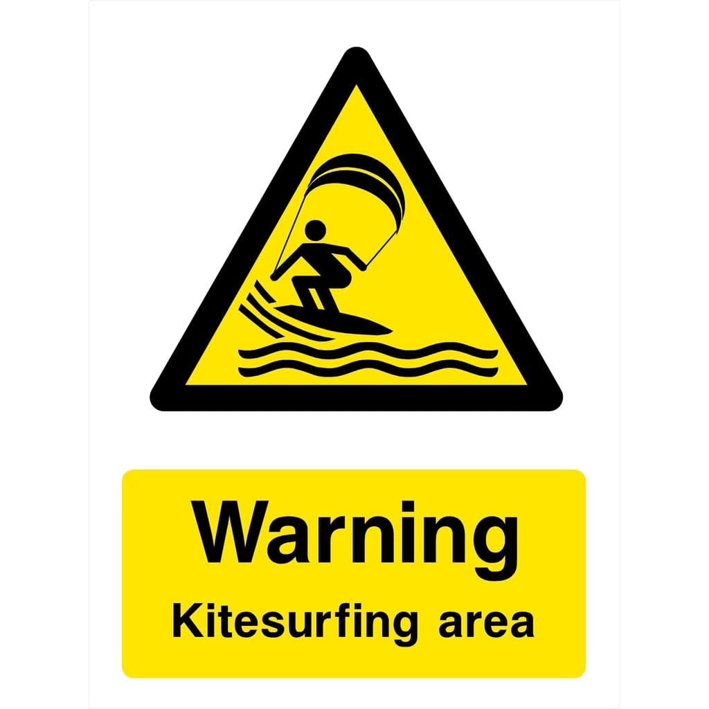 Kitesurfing Area Sign - The Sign Shed