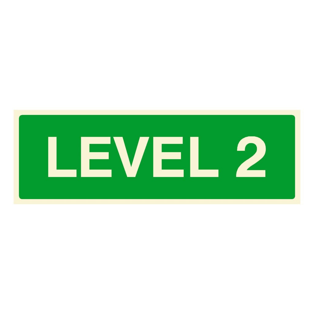 Level 2 Floor Identification Sign - The Sign Shed