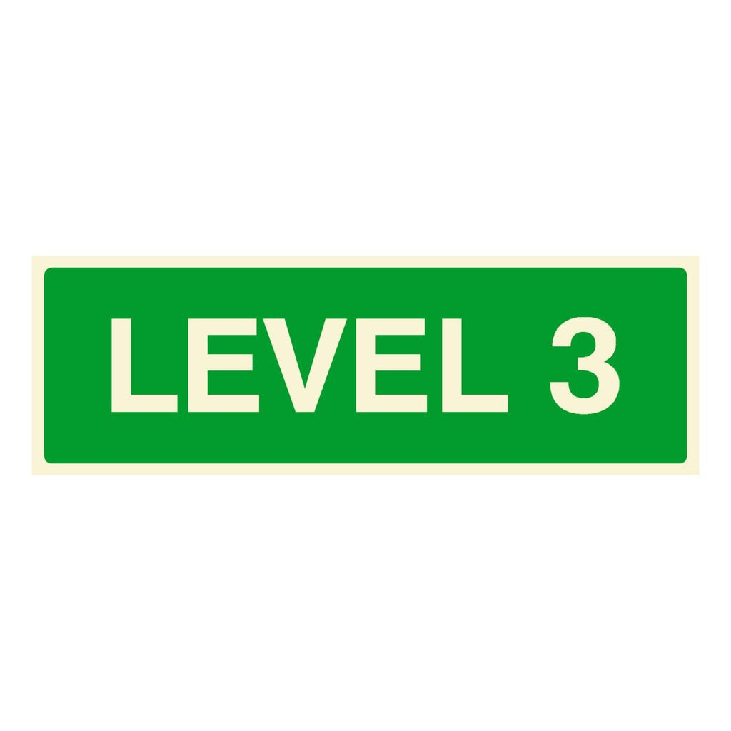 Level 3 Floor Identification Sign - The Sign Shed