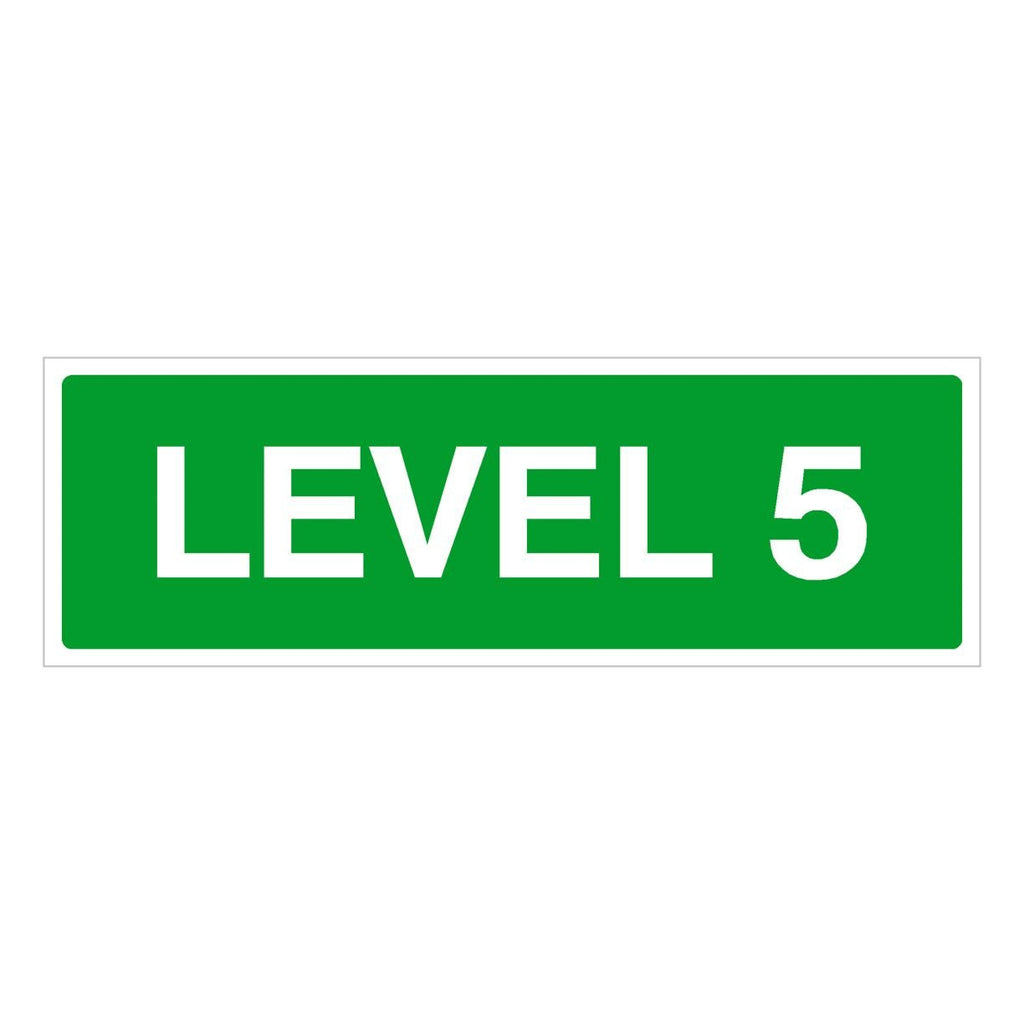Level 5 Floor Identification Sign - The Sign Shed