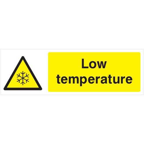 Low Temperature Sign - The Sign Shed