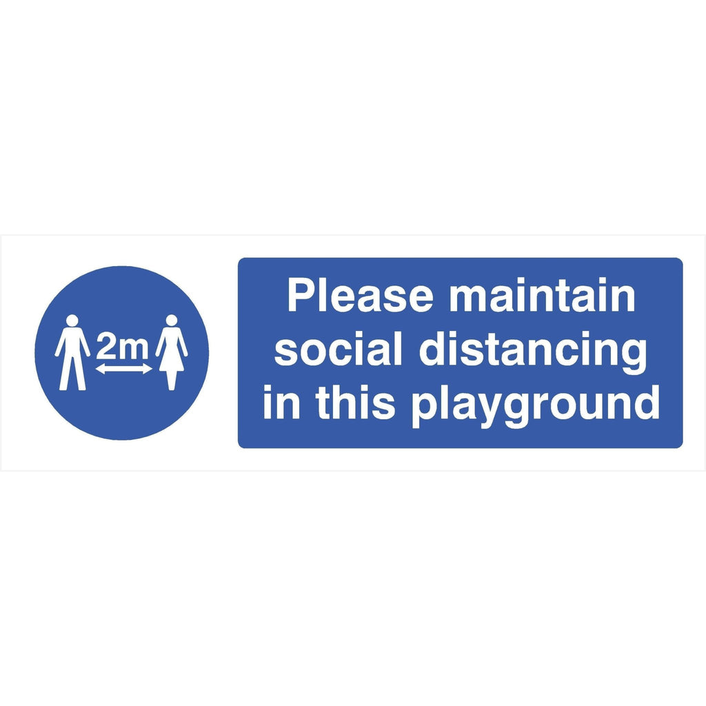 Maintain Social Distancing In This Playground 2 Metres Sign - The Sign Shed