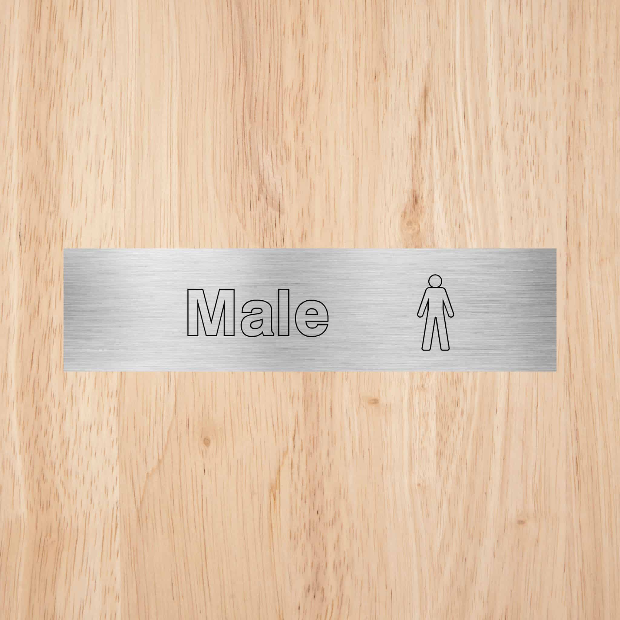 Male Toilet Standard Sign - The Sign Shed