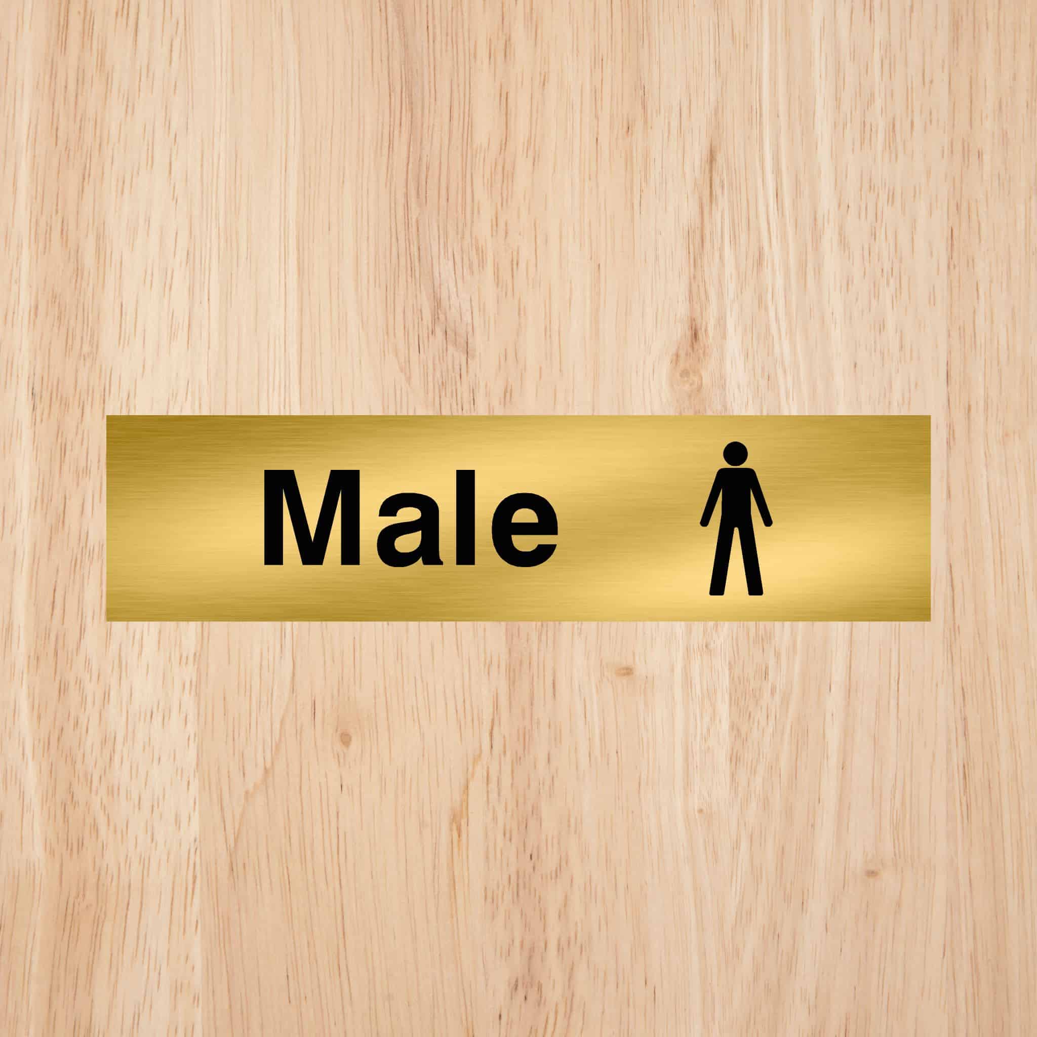 Male Toilet Standard Sign - The Sign Shed