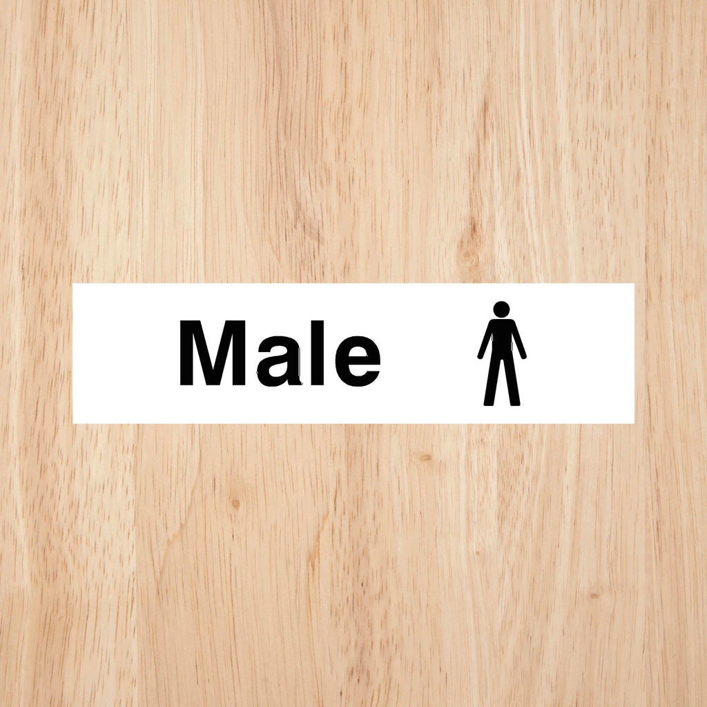 Male Toilet Standard Sign - The Sign Shed