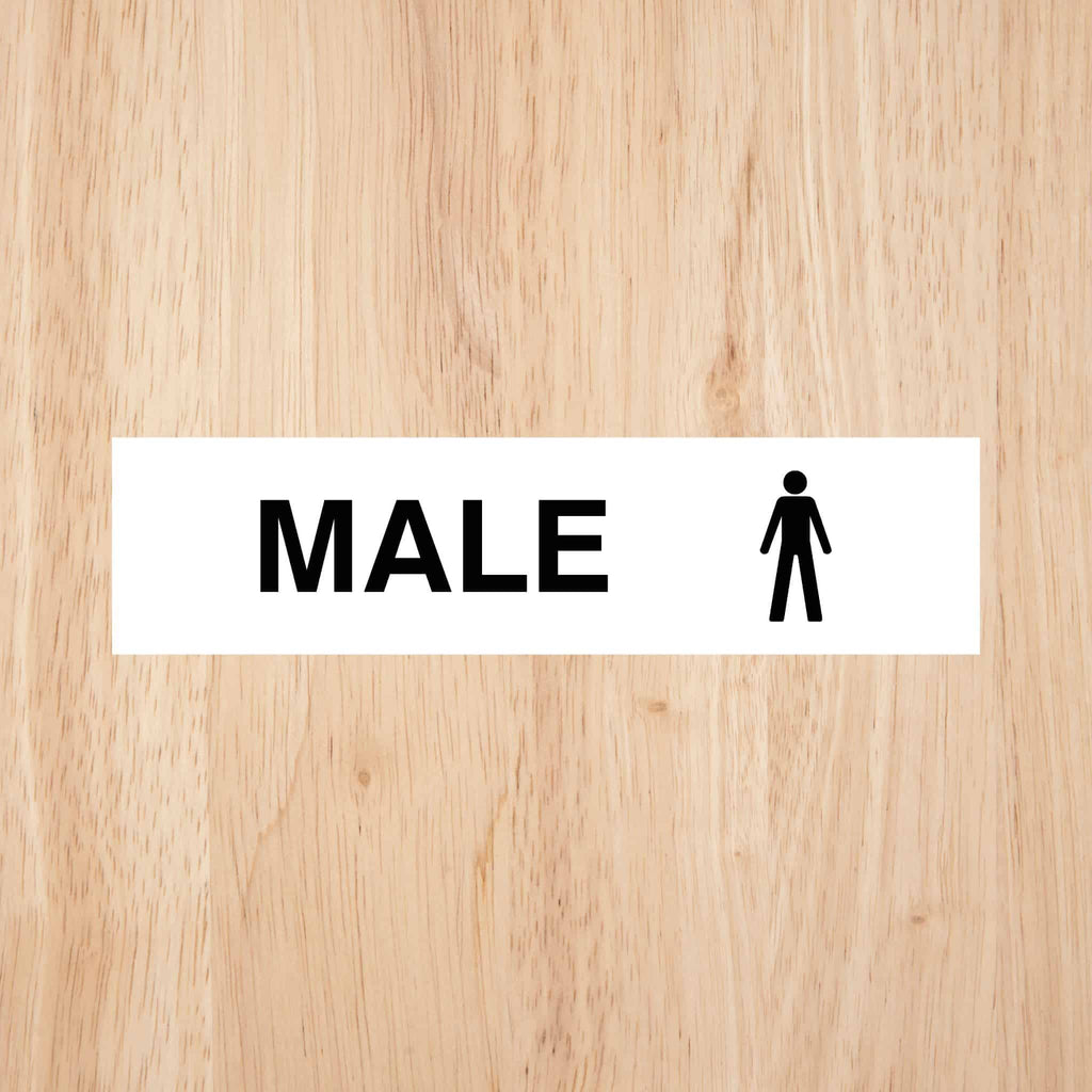 Male Toilet Standard Sign CAPS - The Sign Shed