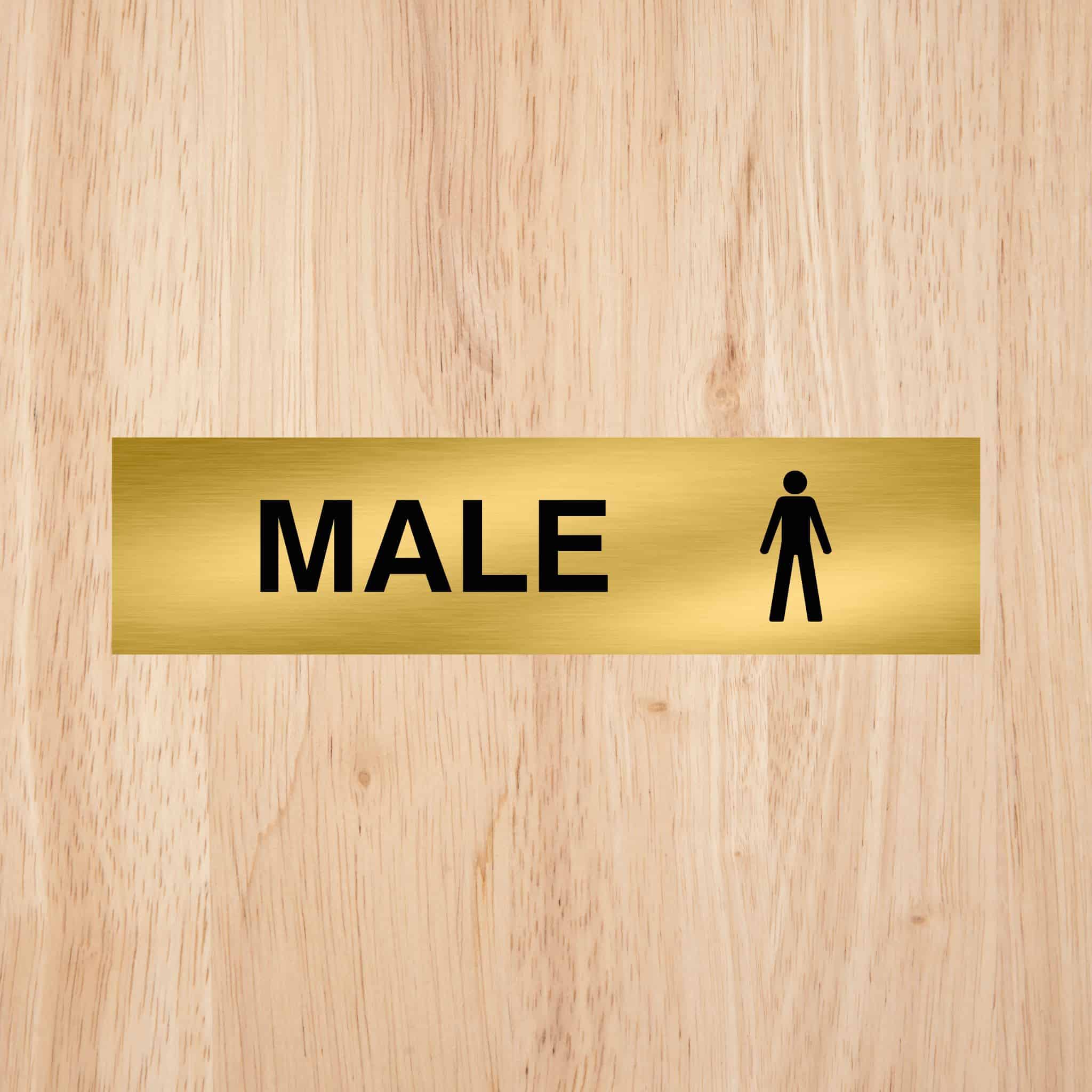 Male Toilet Standard Sign CAPS - The Sign Shed