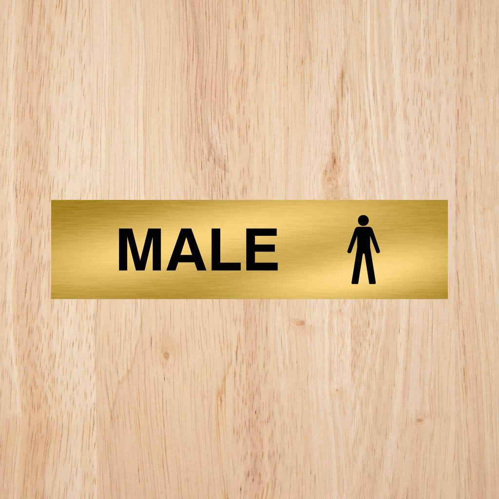 Male Toilet Standard Sign CAPS - The Sign Shed