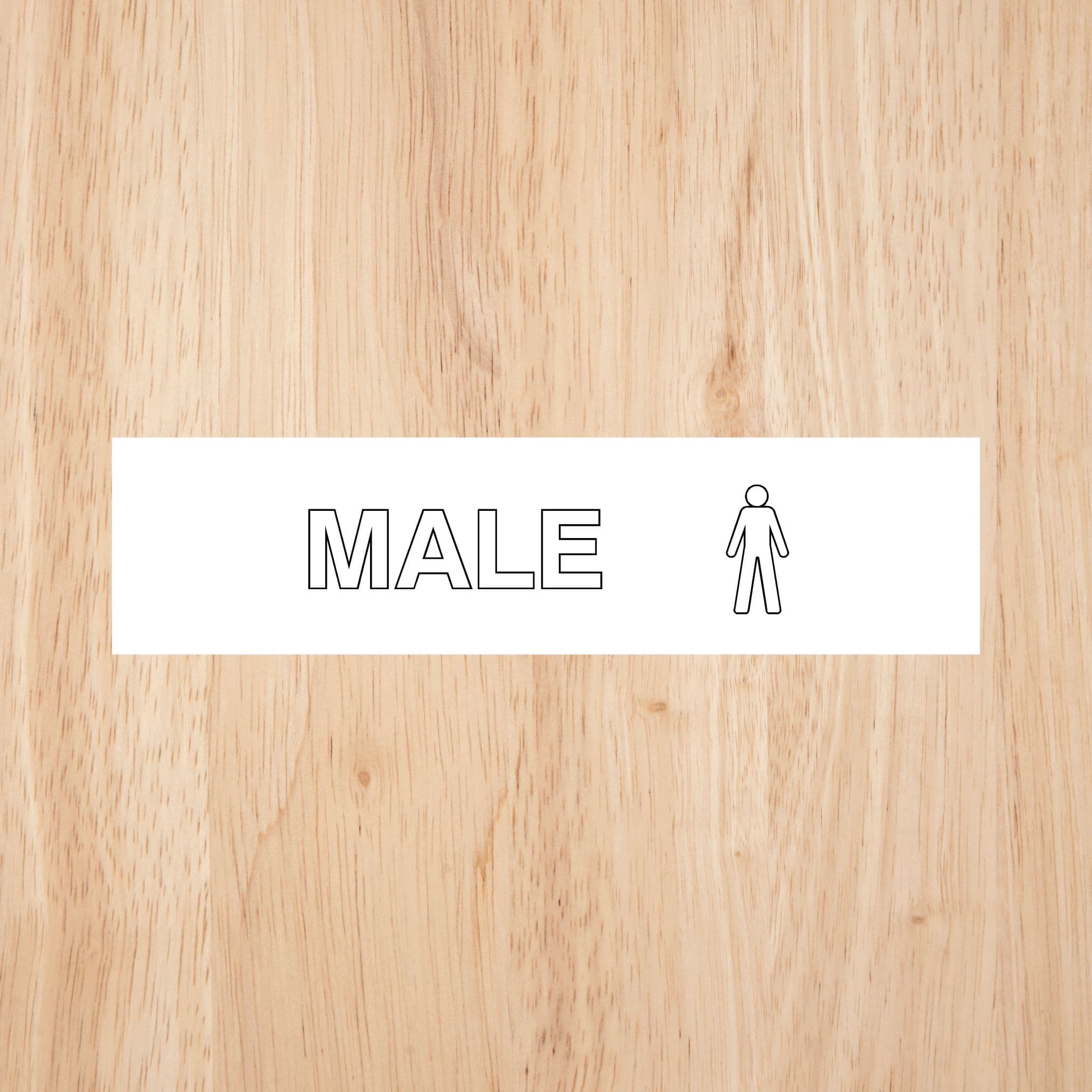 Male Toilet Standard Sign CAPS - The Sign Shed