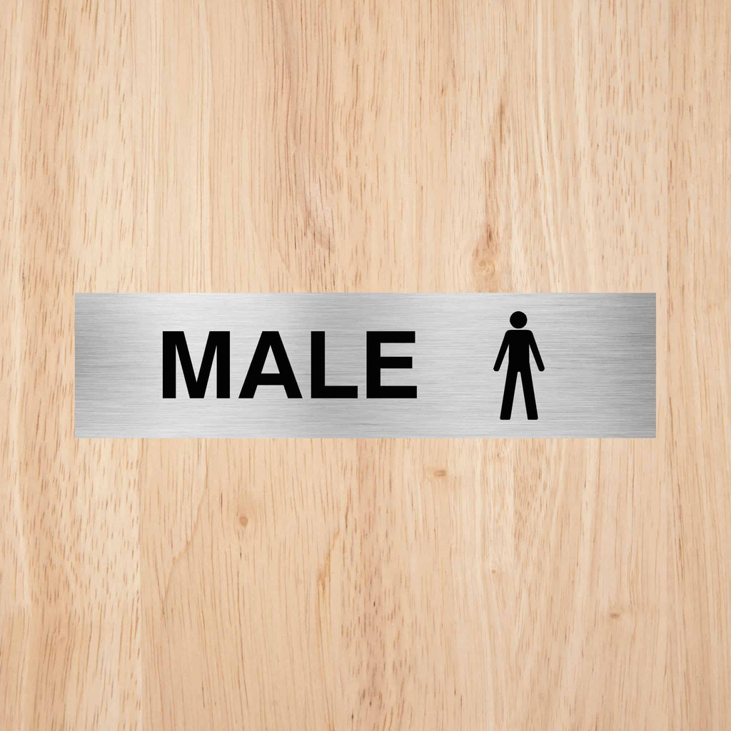 Male Toilet Standard Sign CAPS - The Sign Shed