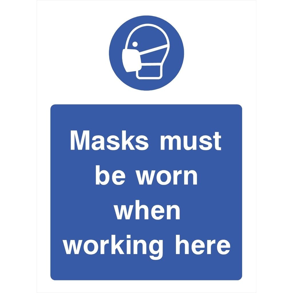 Masks Must Be Worn Sign - The Sign Shed