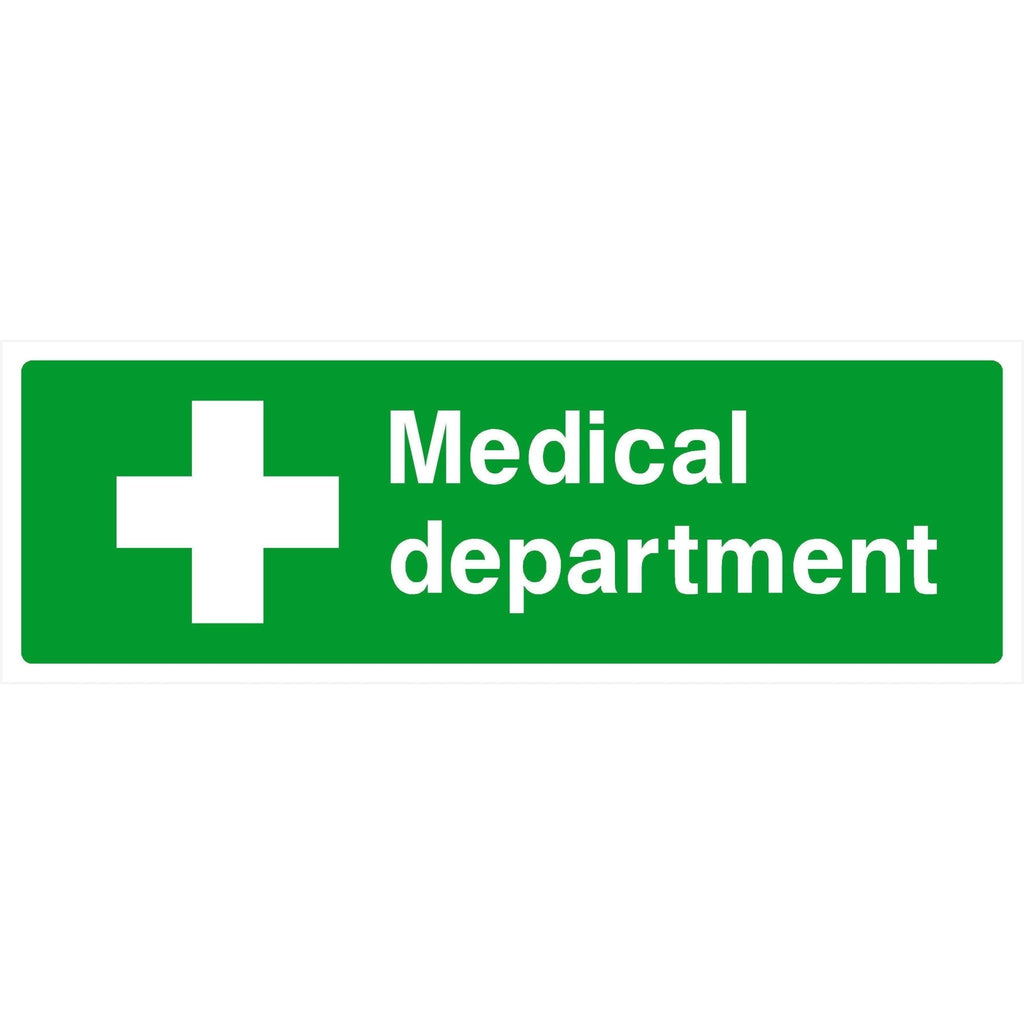 Medical Department First Aid Sign - The Sign Shed