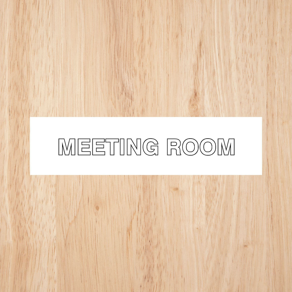 Meeting Room Door Sign CAPS - The Sign Shed