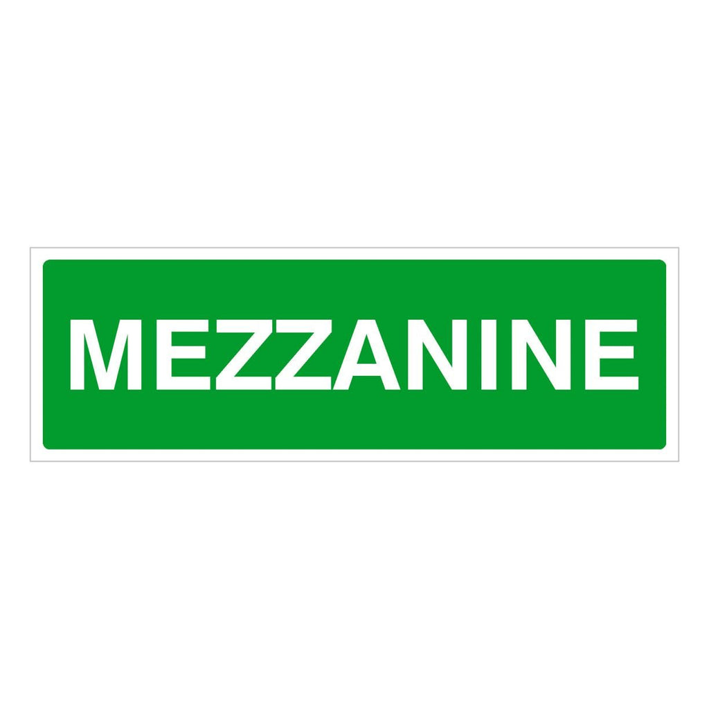 Mezzanine Floor Identification Sign - The Sign Shed