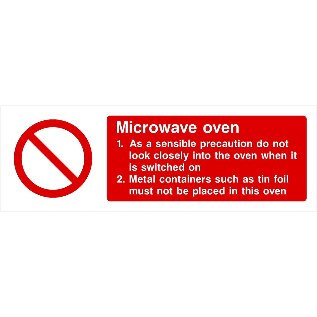 Microwave Oven Sign - The Sign Shed