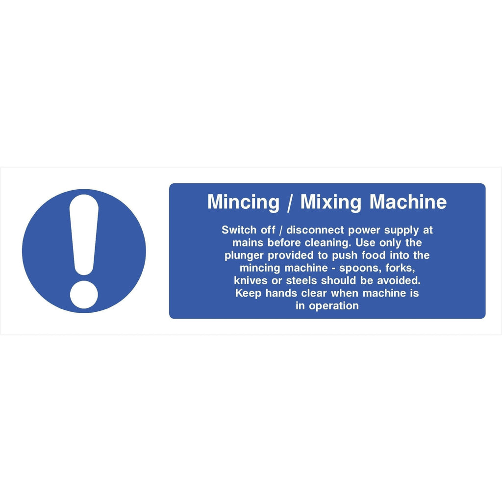 Mincing Mixing Machine Sign - The Sign Shed