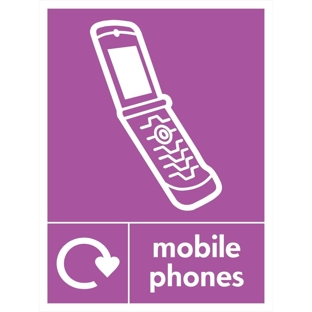 Mobile Phones Recycling Sign - The Sign Shed