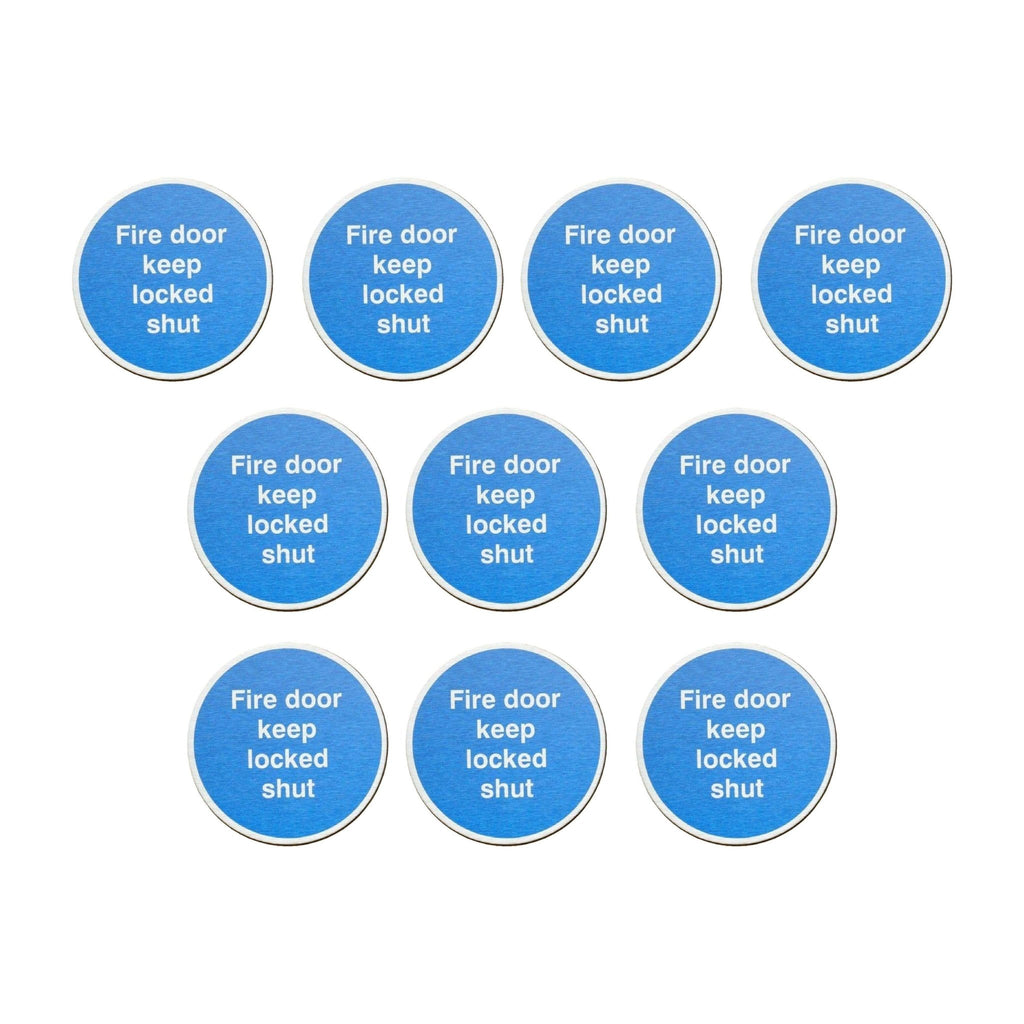 Fire Door Keep Locked Sign 10 Pack – The Sign Shed