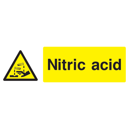 Nitric Acid Safety Sign - The Sign Shed