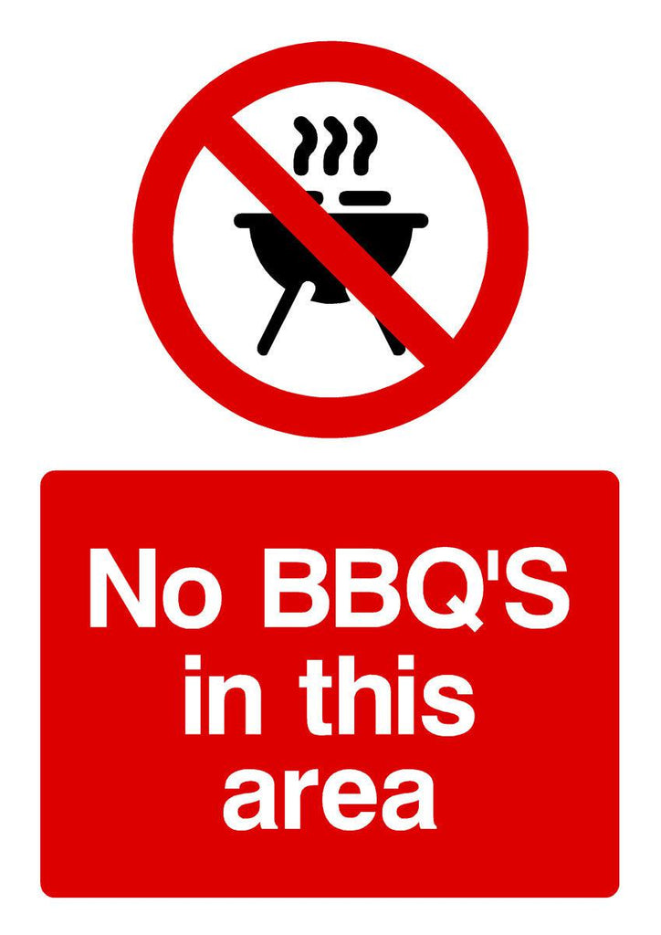 No BBQs In This Area Sign - The Sign Shed