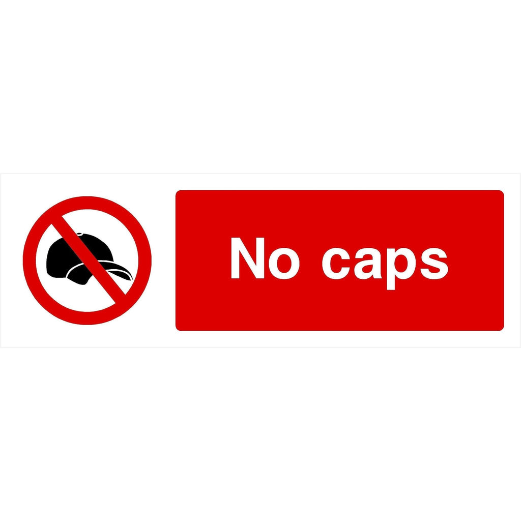 No Caps Sign - The Sign Shed