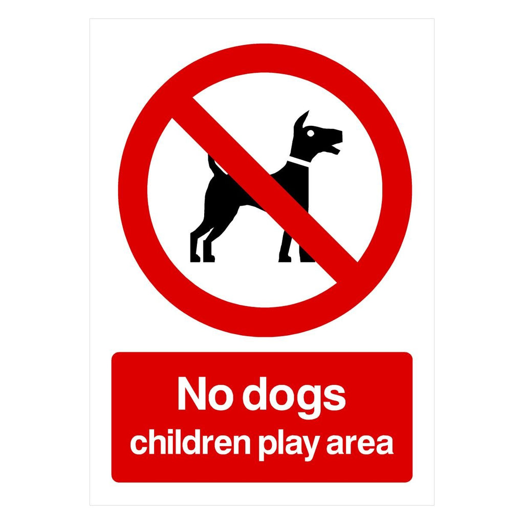 No Dogs Childrens Play Area Sign - The Sign Shed