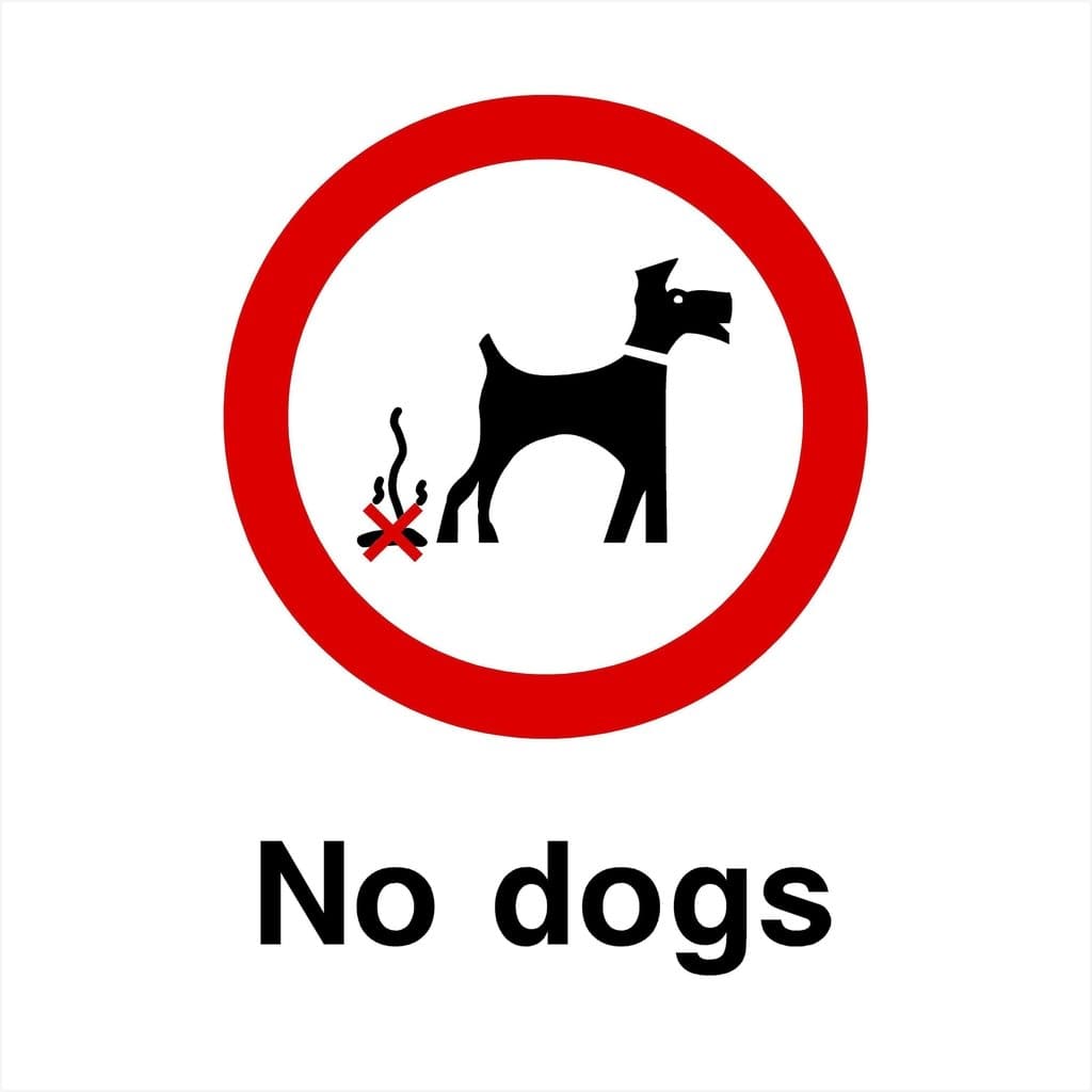 No Dogs Sign - The Sign Shed