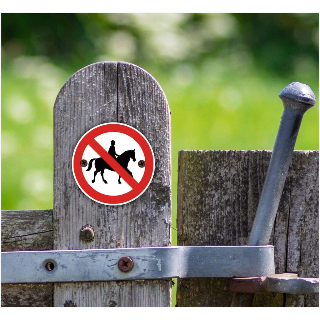 No Horses Waymarker sign - The Sign Shed