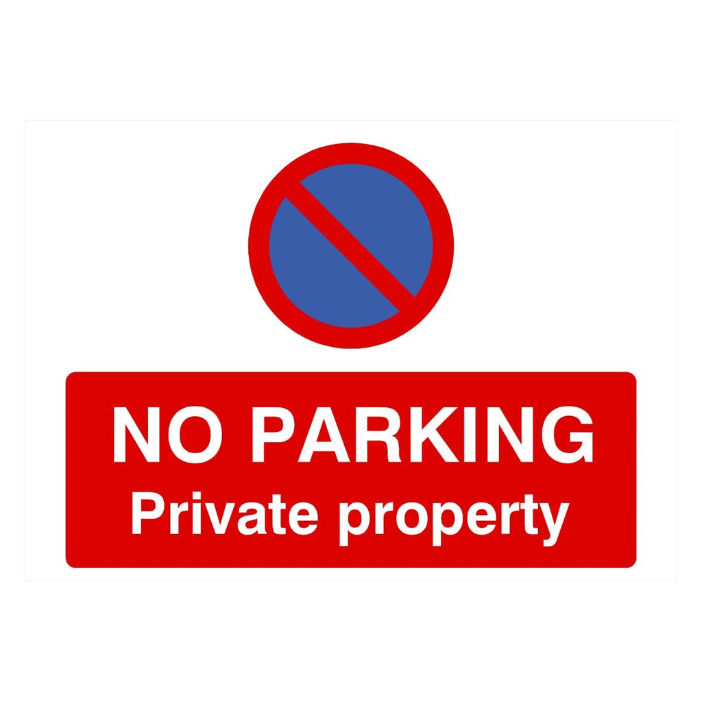 No Parking Private Property At Any Time Landscape - The Sign Shed
