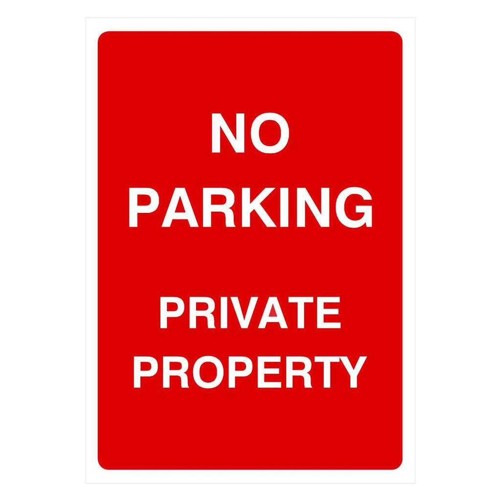 No Parking Private Property Sign A - The Sign Shed