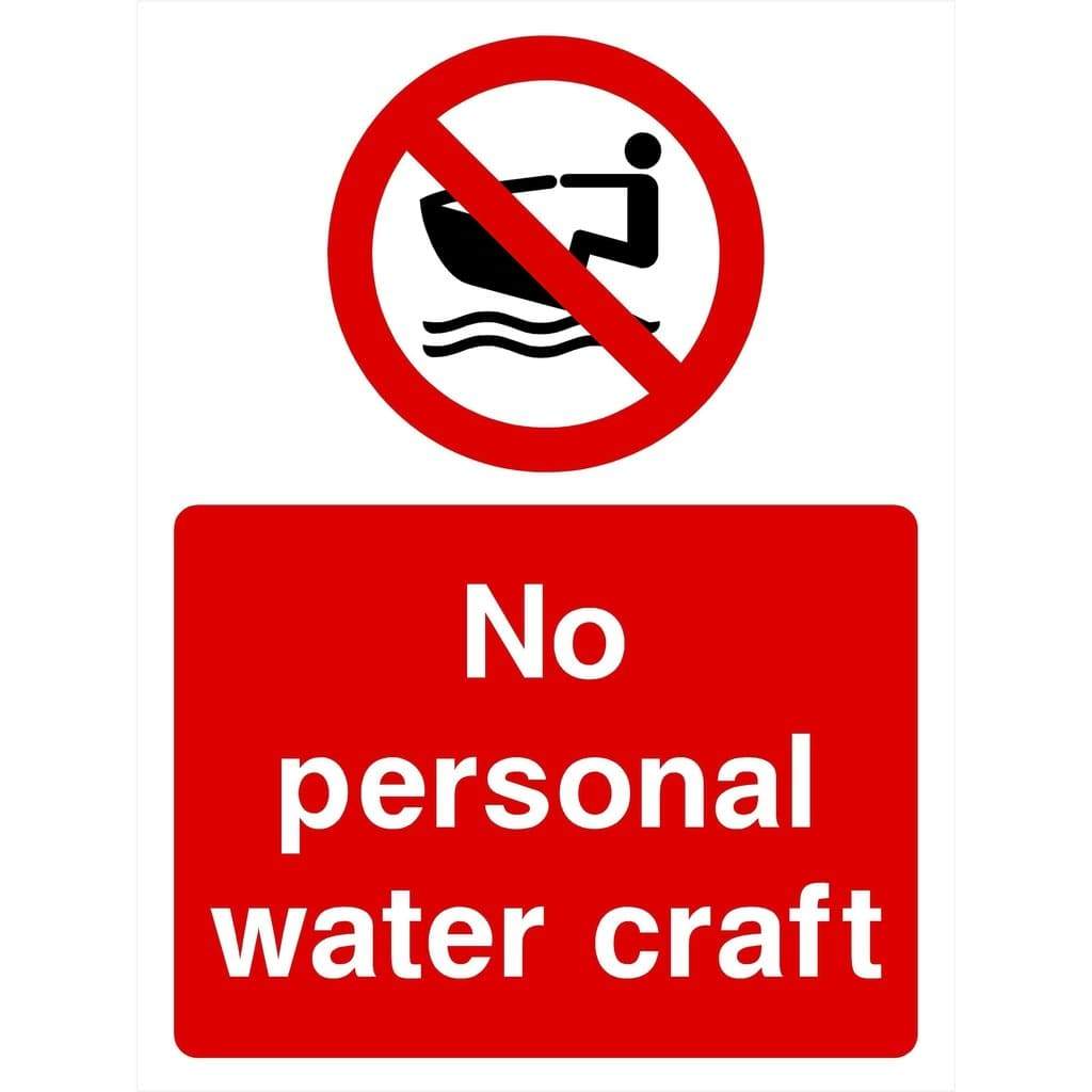 No Personal Water Craft Sign - The Sign Shed