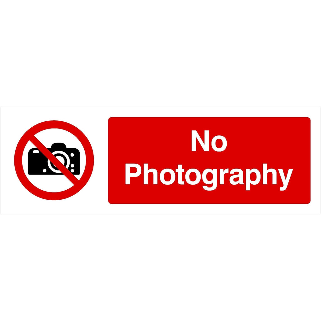 No Photography Sign - The Sign Shed
