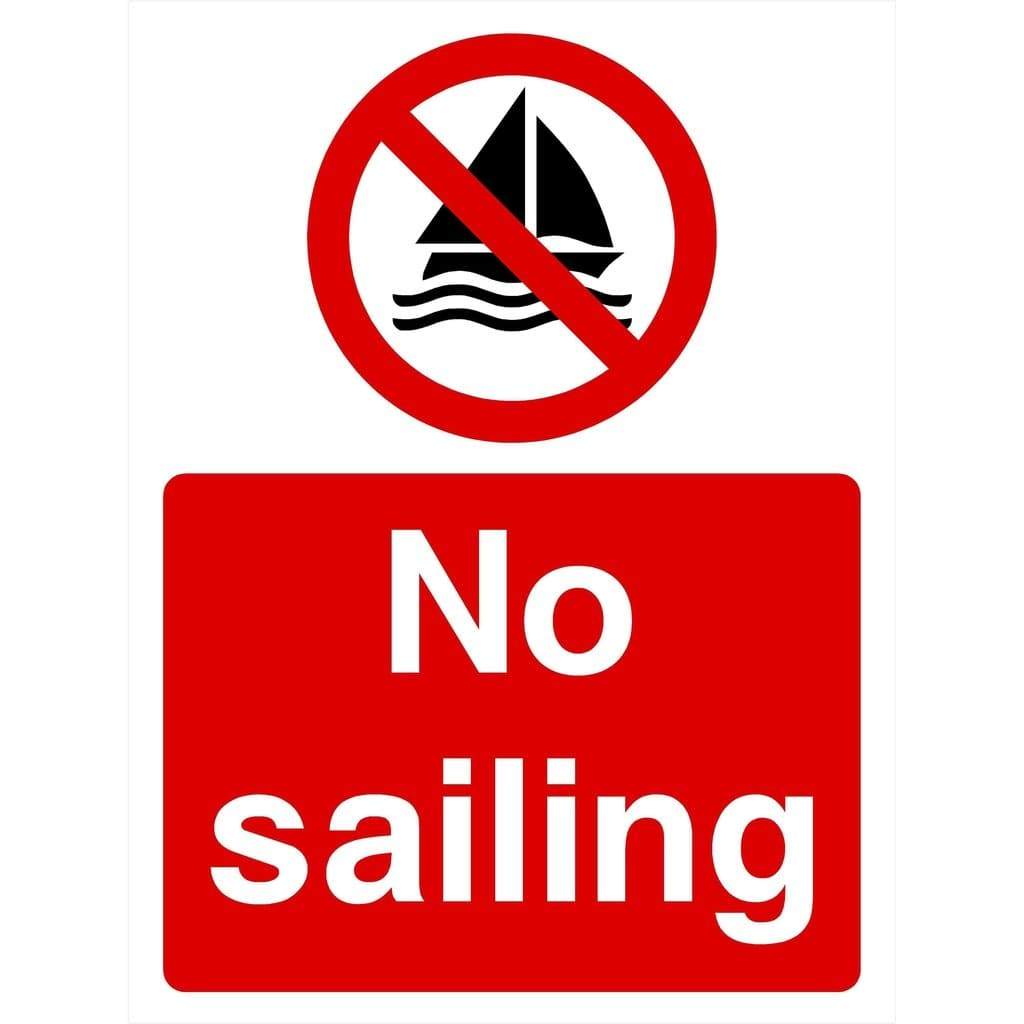 No Sailing Sign - The Sign Shed