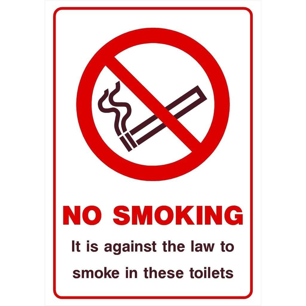 No Smoking In These Toilets Sign - The Sign Shed