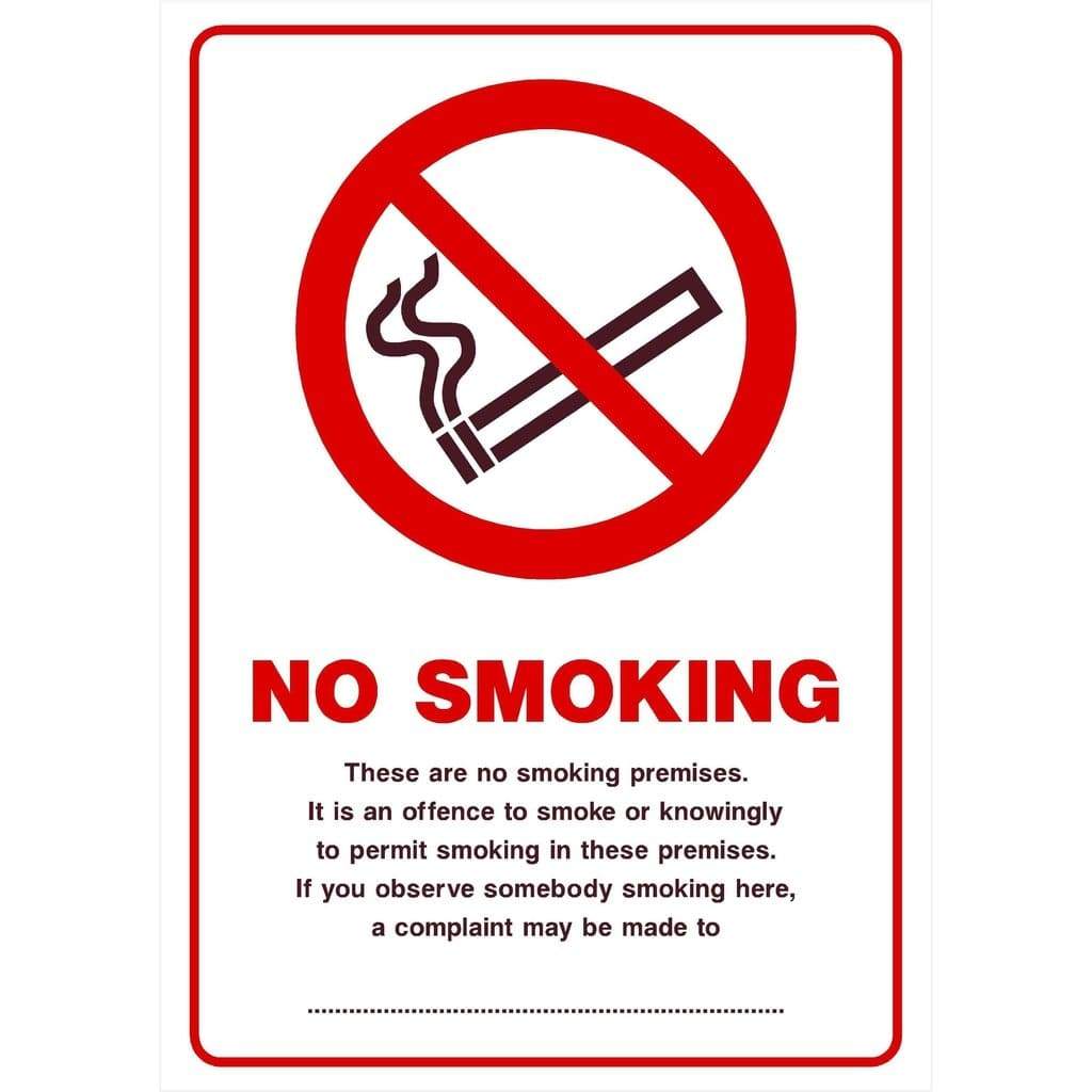 No Smoking It Is An Offence To Smoke Sign - The Sign Shed