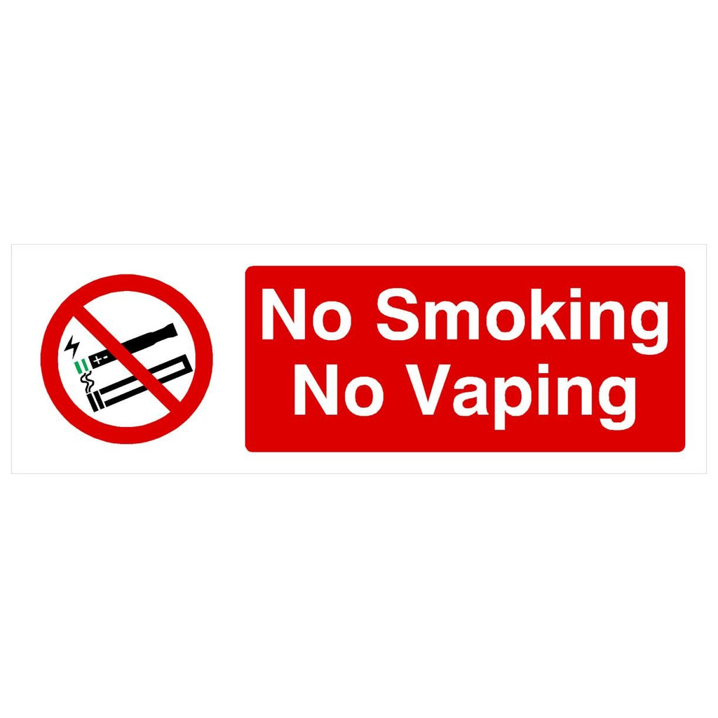 No Smoking No Vaping Sign - The Sign Shed
