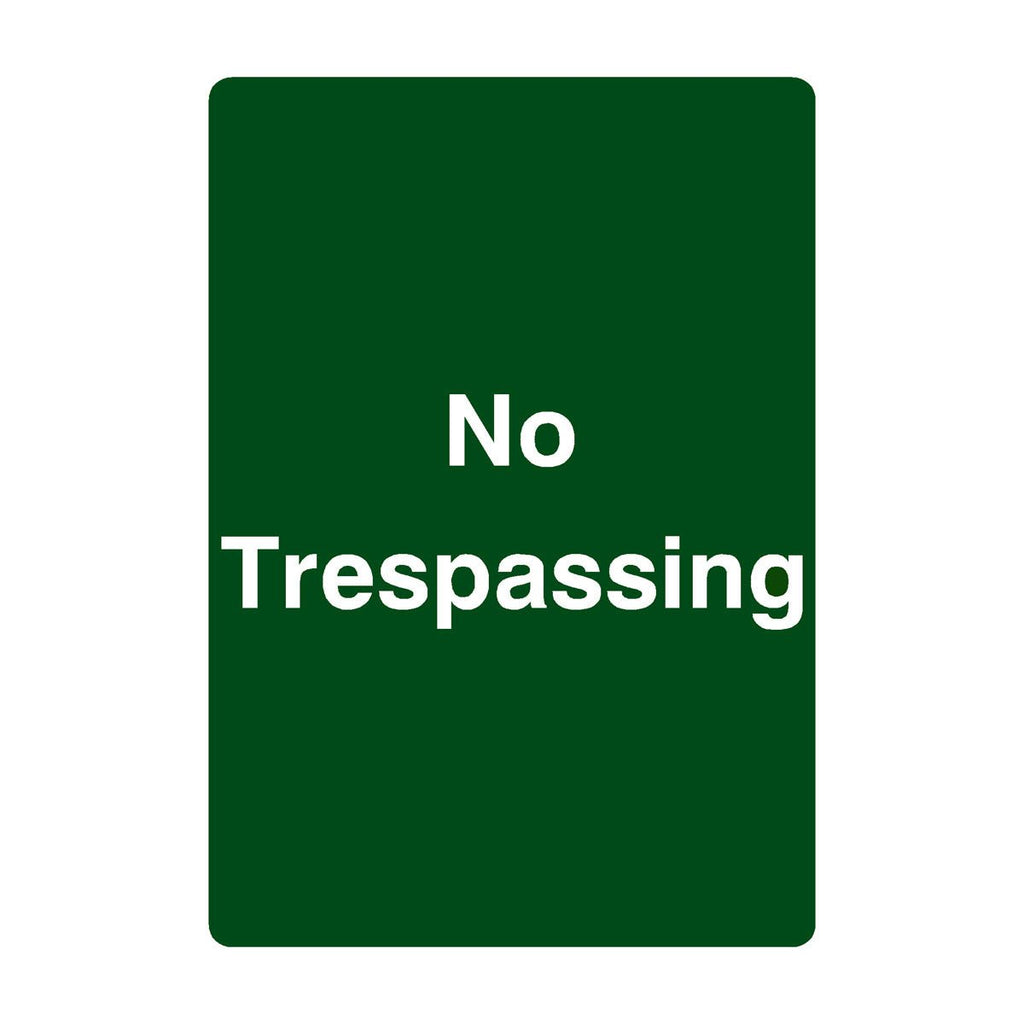 No Trespassing Sign Portrait - The Sign Shed