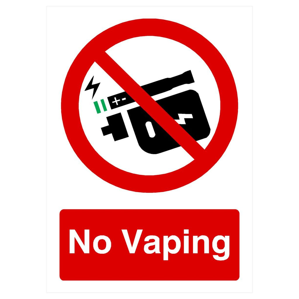No Vaping Sign - The Sign Shed