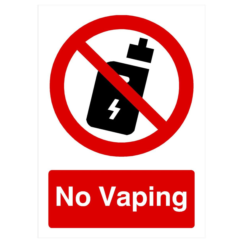 No Vaping Sign - The Sign Shed