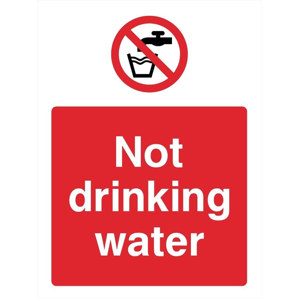 no drinking water sign