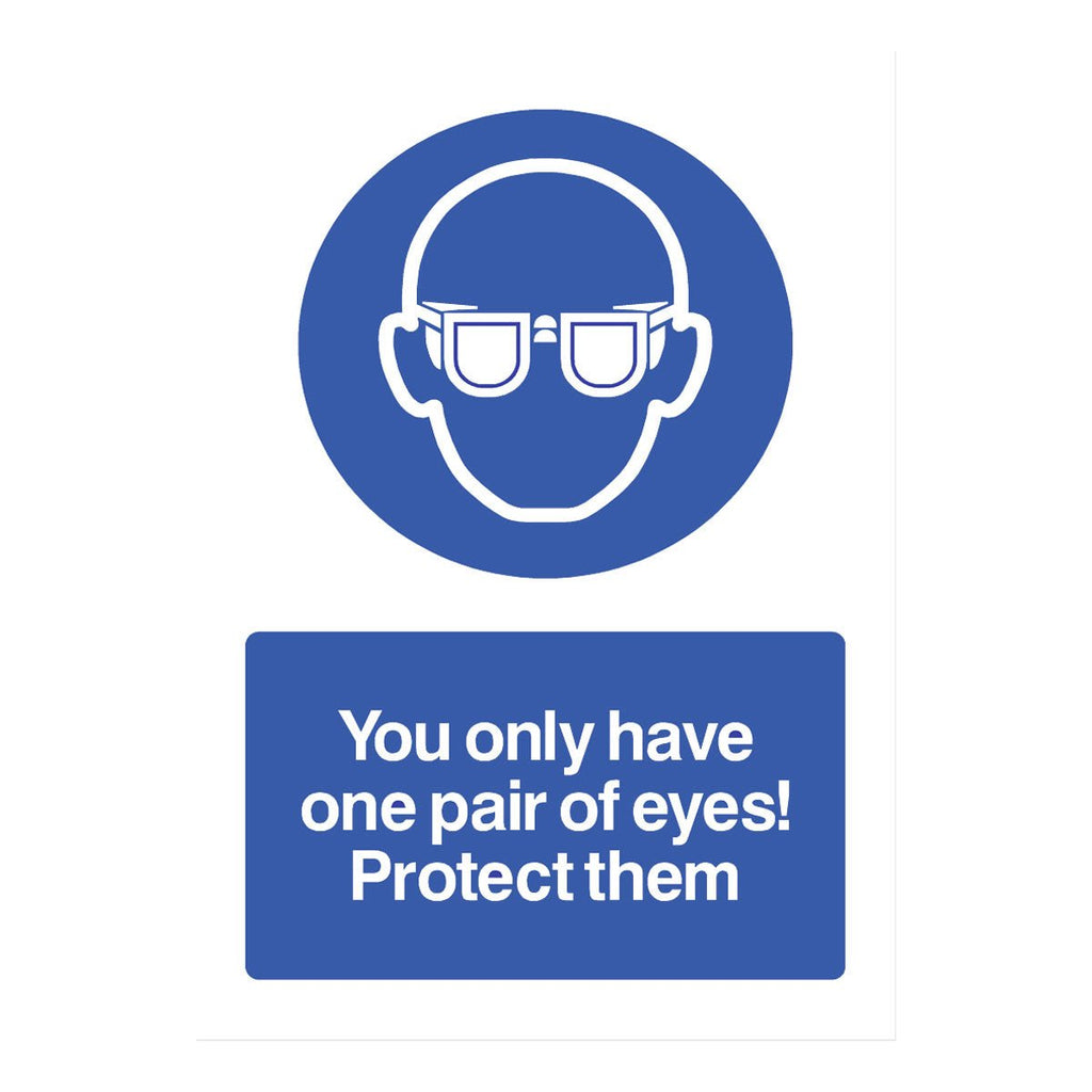 One Pair Of Eyes Protect Them Sign - The Sign Shed