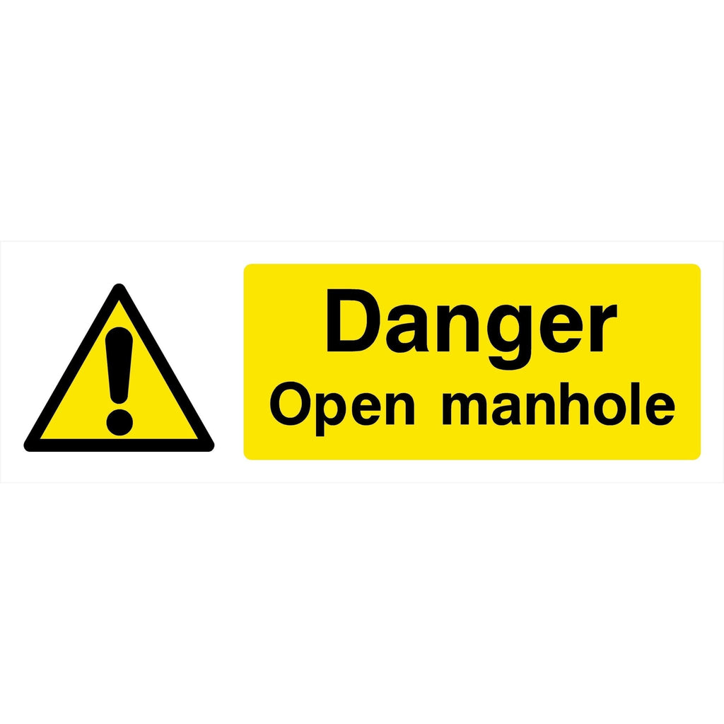 Open Manhole Sign - The Sign Shed