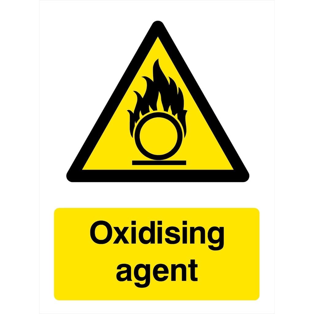 Oxidising Agent Sign - The Sign Shed
