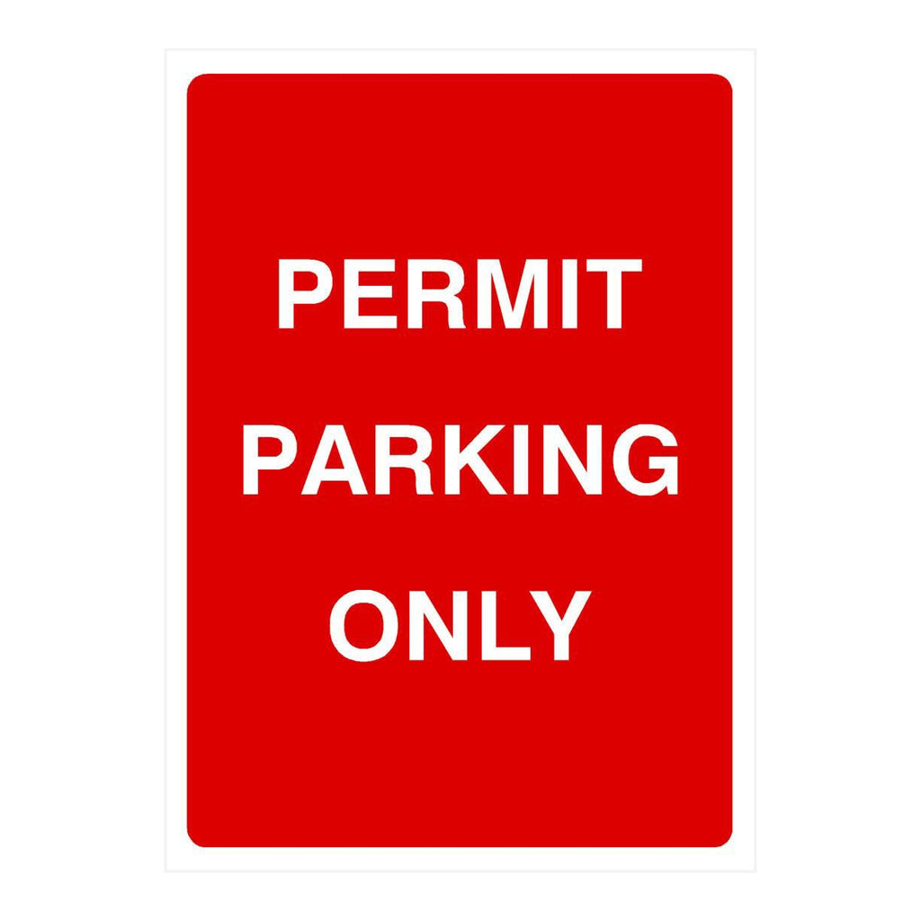 Permit Parking Only Sign - The Sign Shed