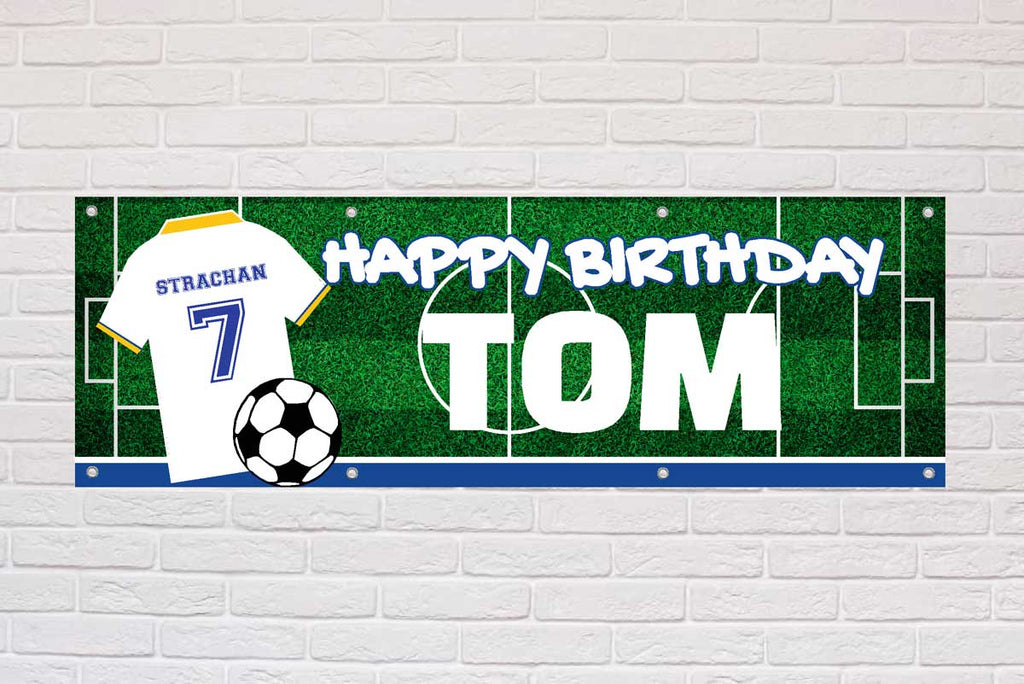 Personalised Birthday Banner | All White - The Sign Shed