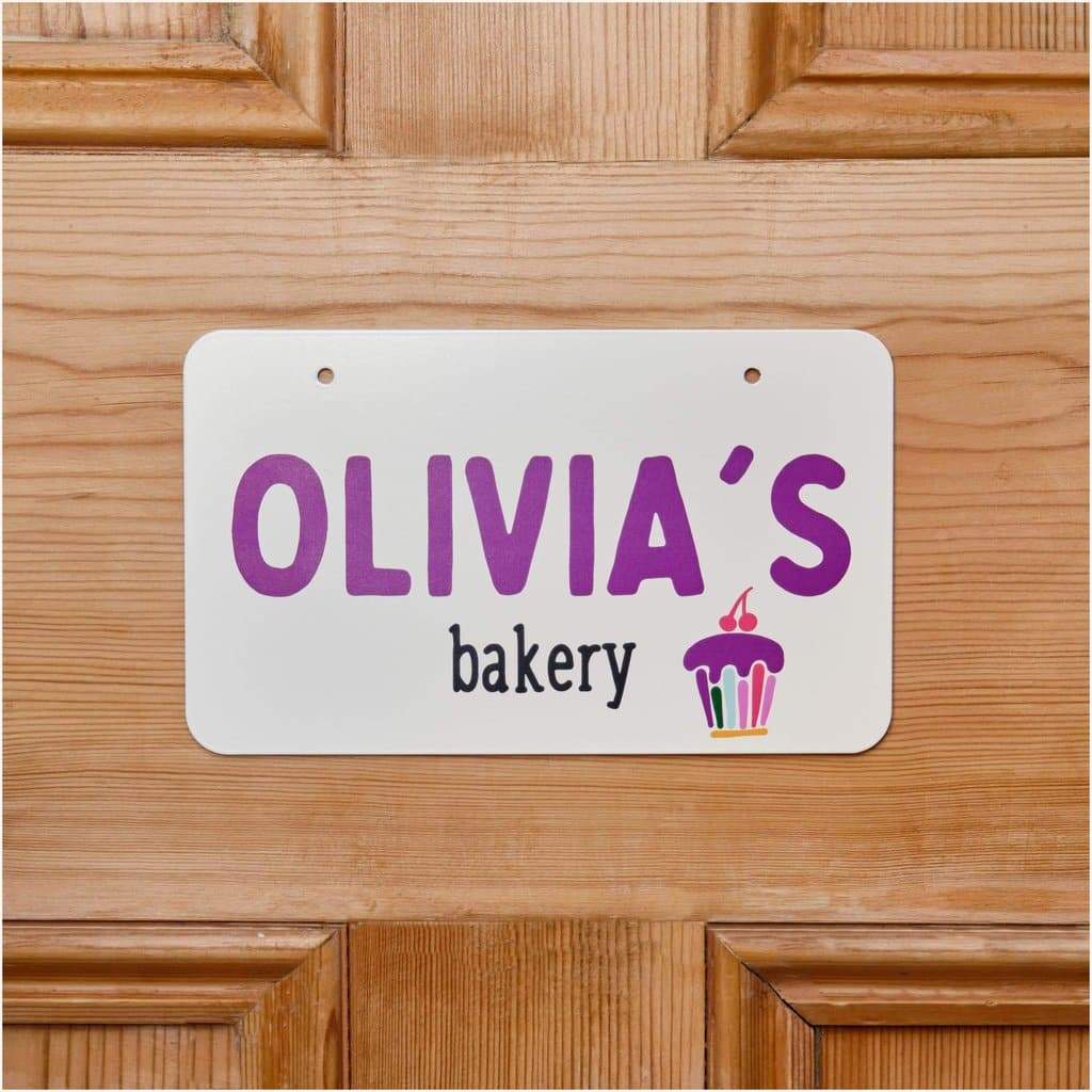 Personalised Children's Room Sign Cupcake - The Sign Shed
