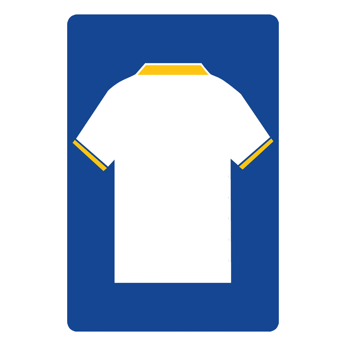 Personalised Football Shirt Sign | All White - The Sign Shed