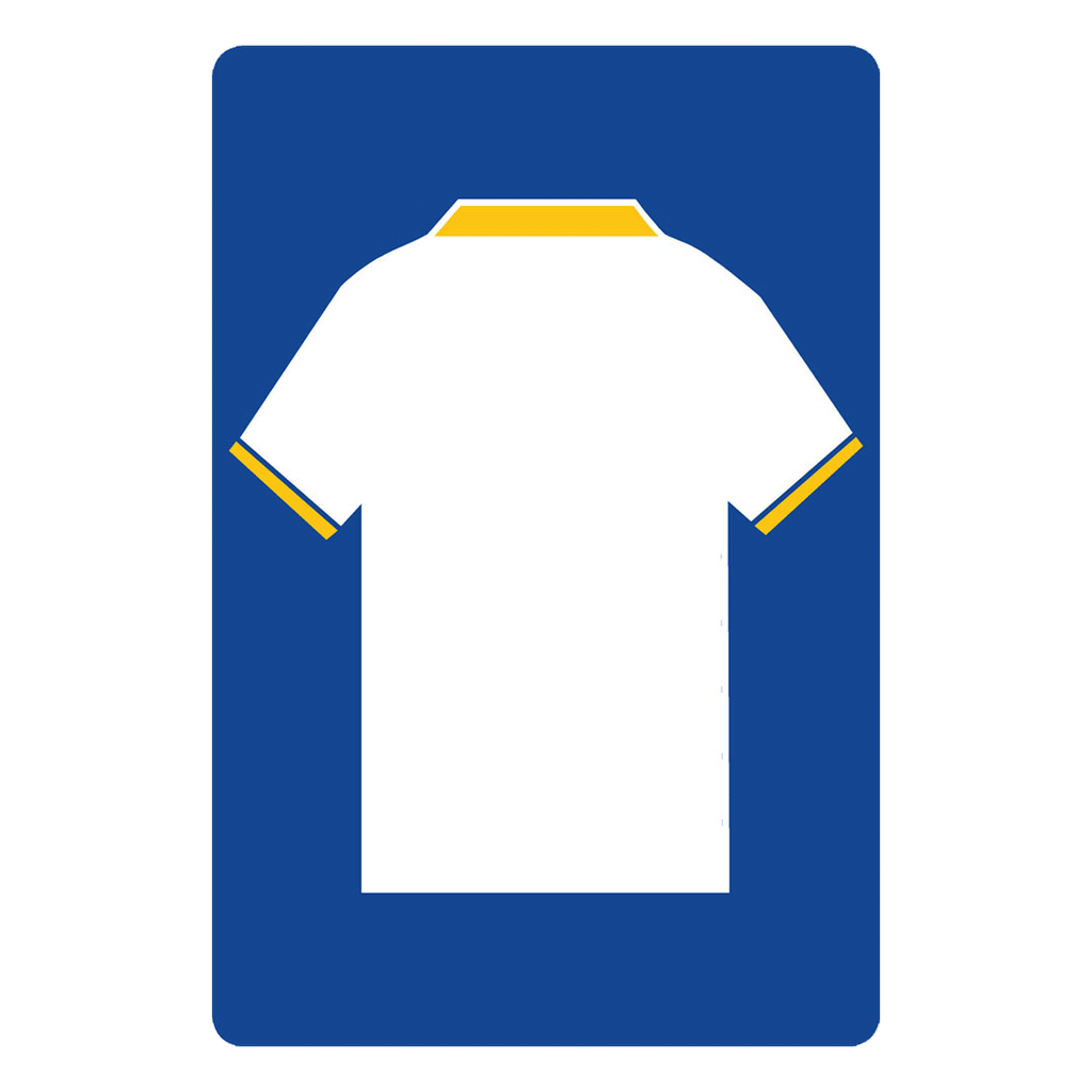 Personalised Football Shirt Sign | All White - The Sign Shed