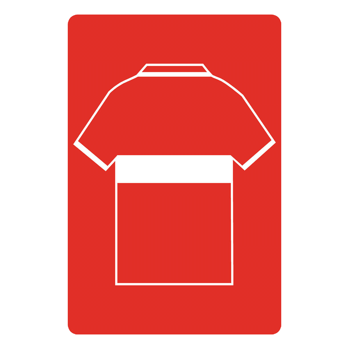 Personalised Football Shirt Sign | North East Red and Whites - The Sign Shed